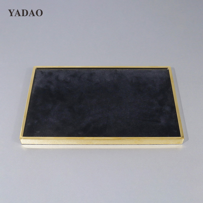 Jewelry tray for display stainless steel flannel display plate Versatility stylish design plate