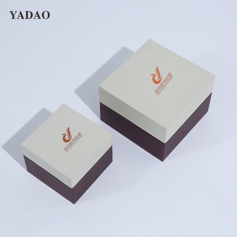 Paper box with White cover and red bottom affordable high-quality jewelry paperbox manufacturer