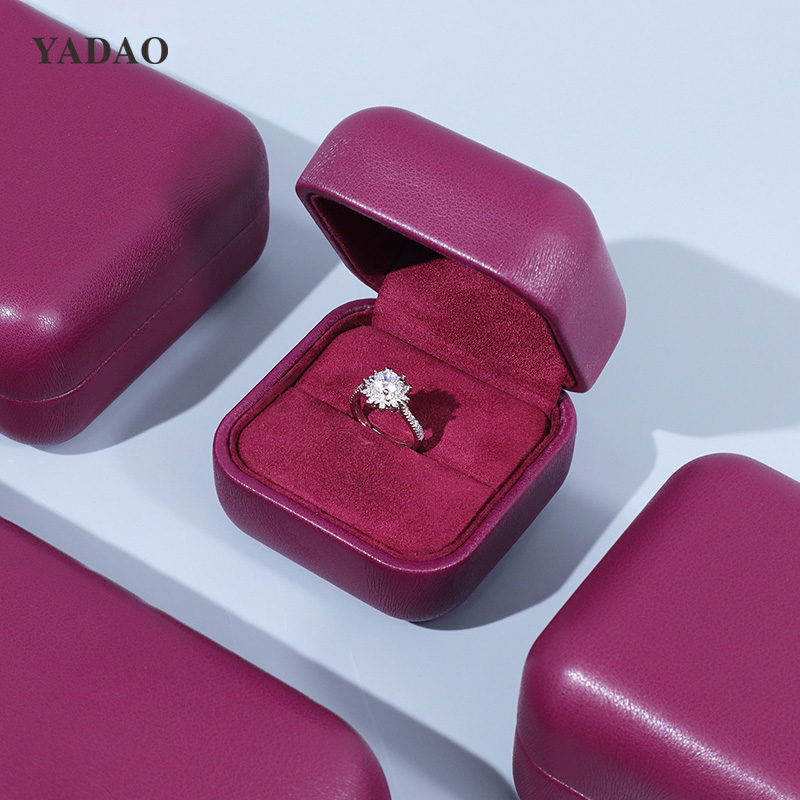 Grape purple color jewelry packaging box set