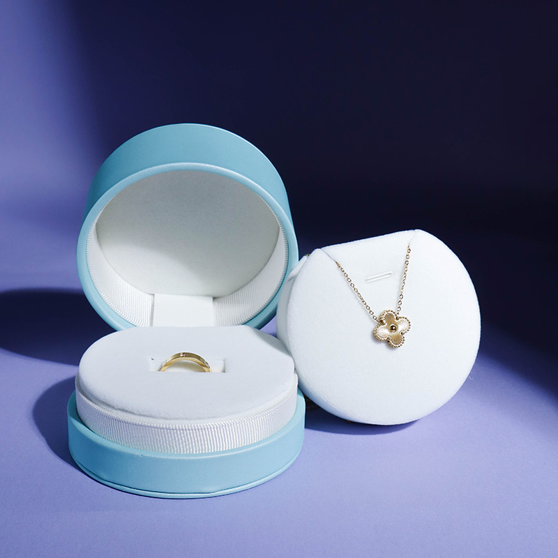 Fashion Jewelry Cincin Kalung Bulat Desain Kustomisasi Kotak Pengemasan