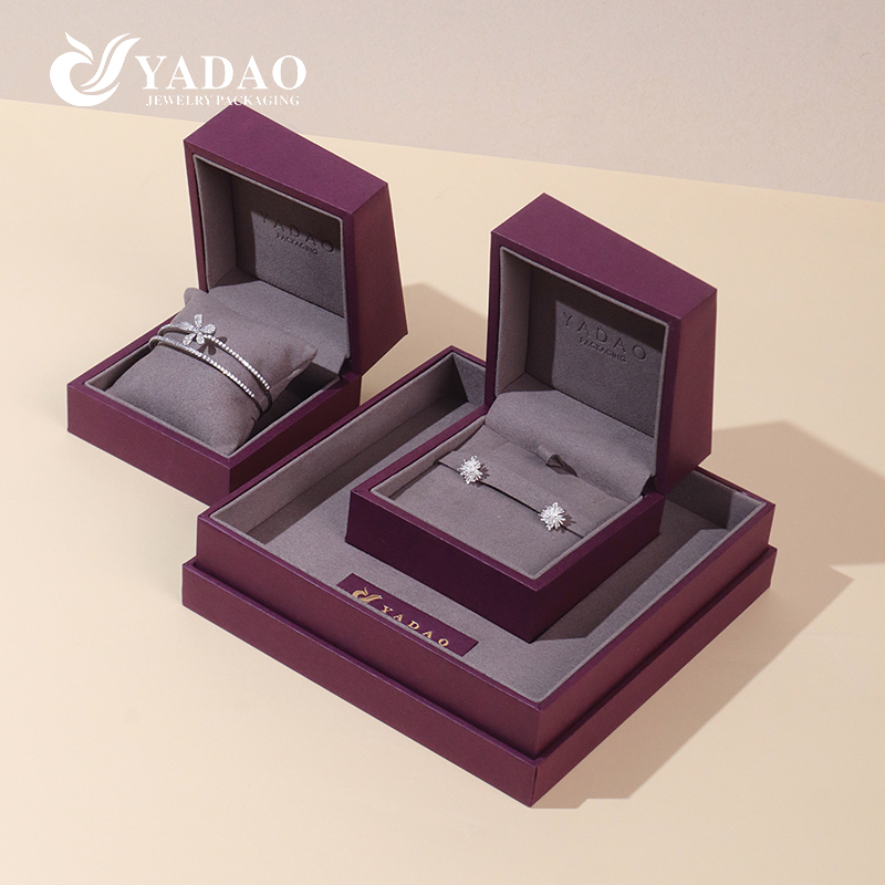 Luxus-Neueinführung im lila Stil, multifunktionale Diamant-Schmuck-Verpackungsbox