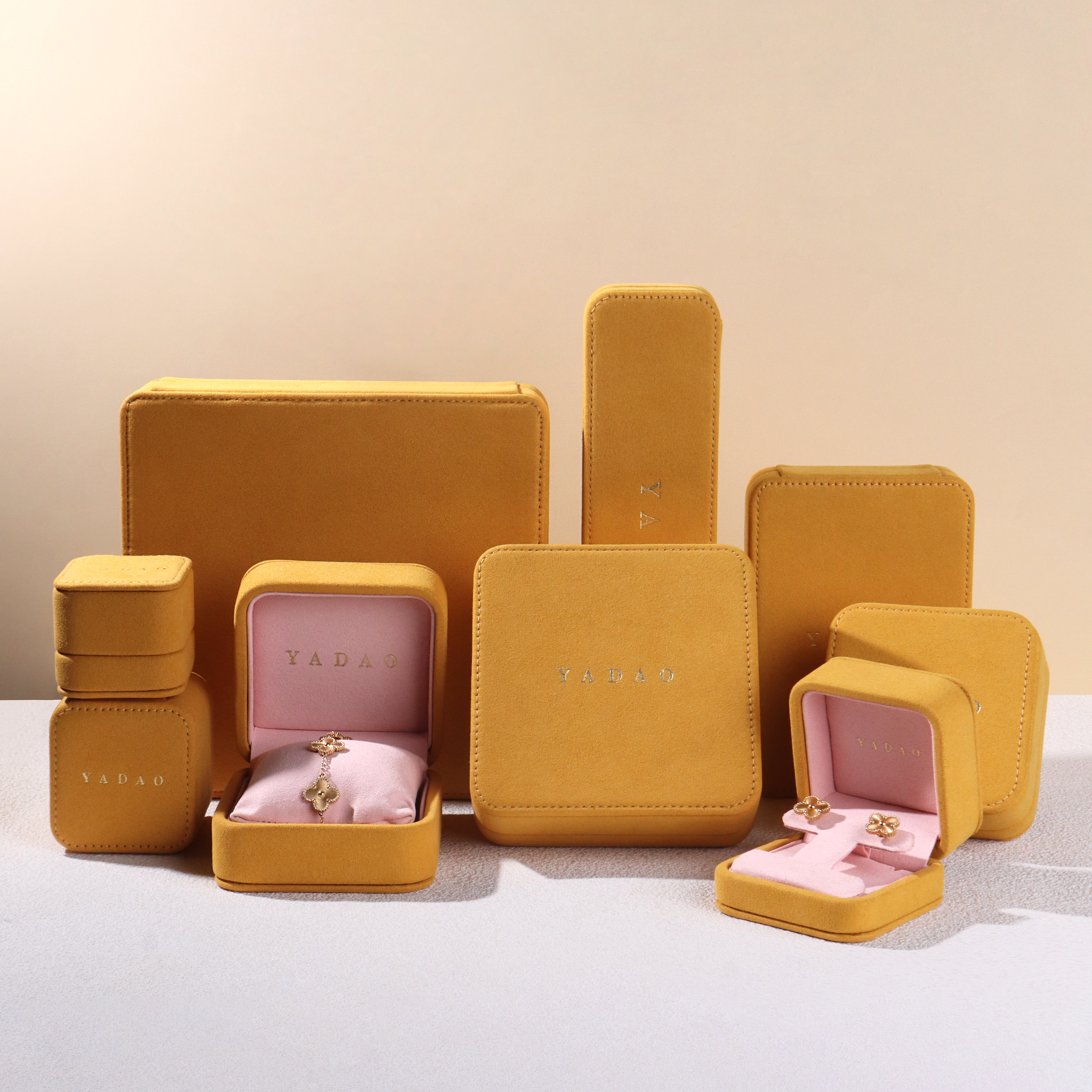 Amber Velvet High End Sieraden Organizer Ideaal geschenk Ring Box