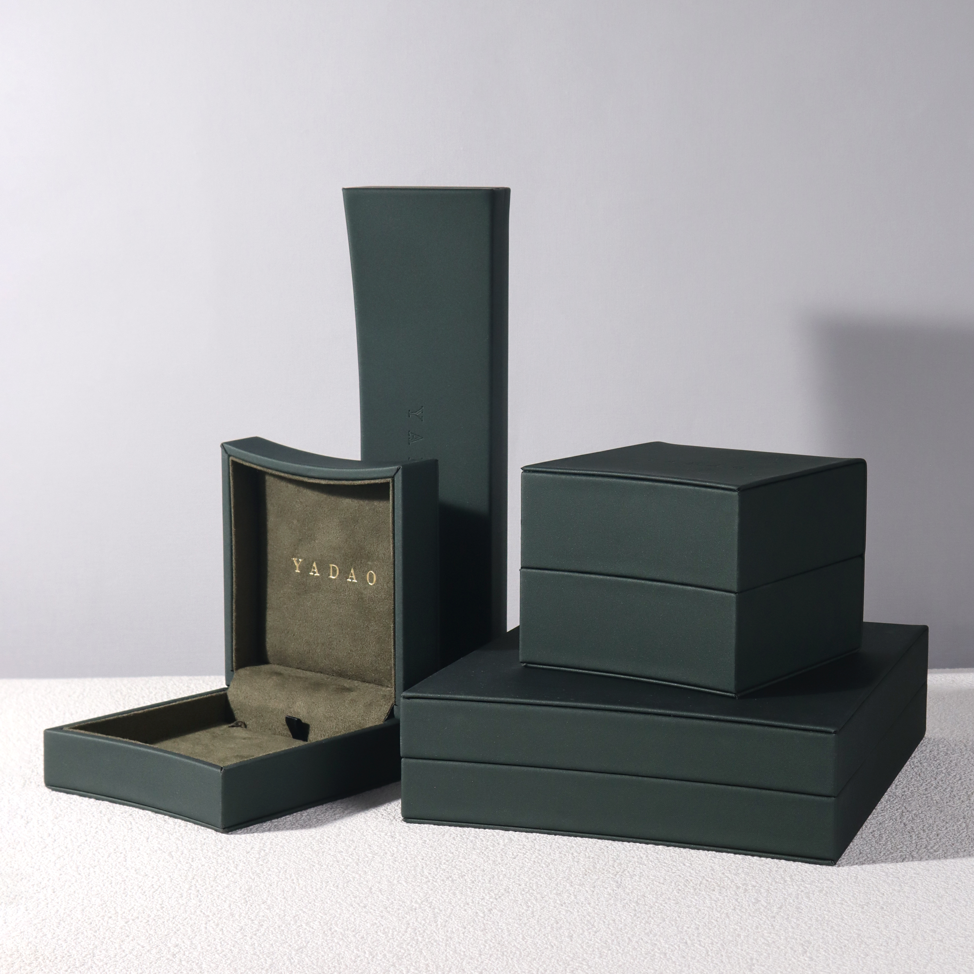 Custom Better Protect PU Leather Box High End Jewelry Packaging Design