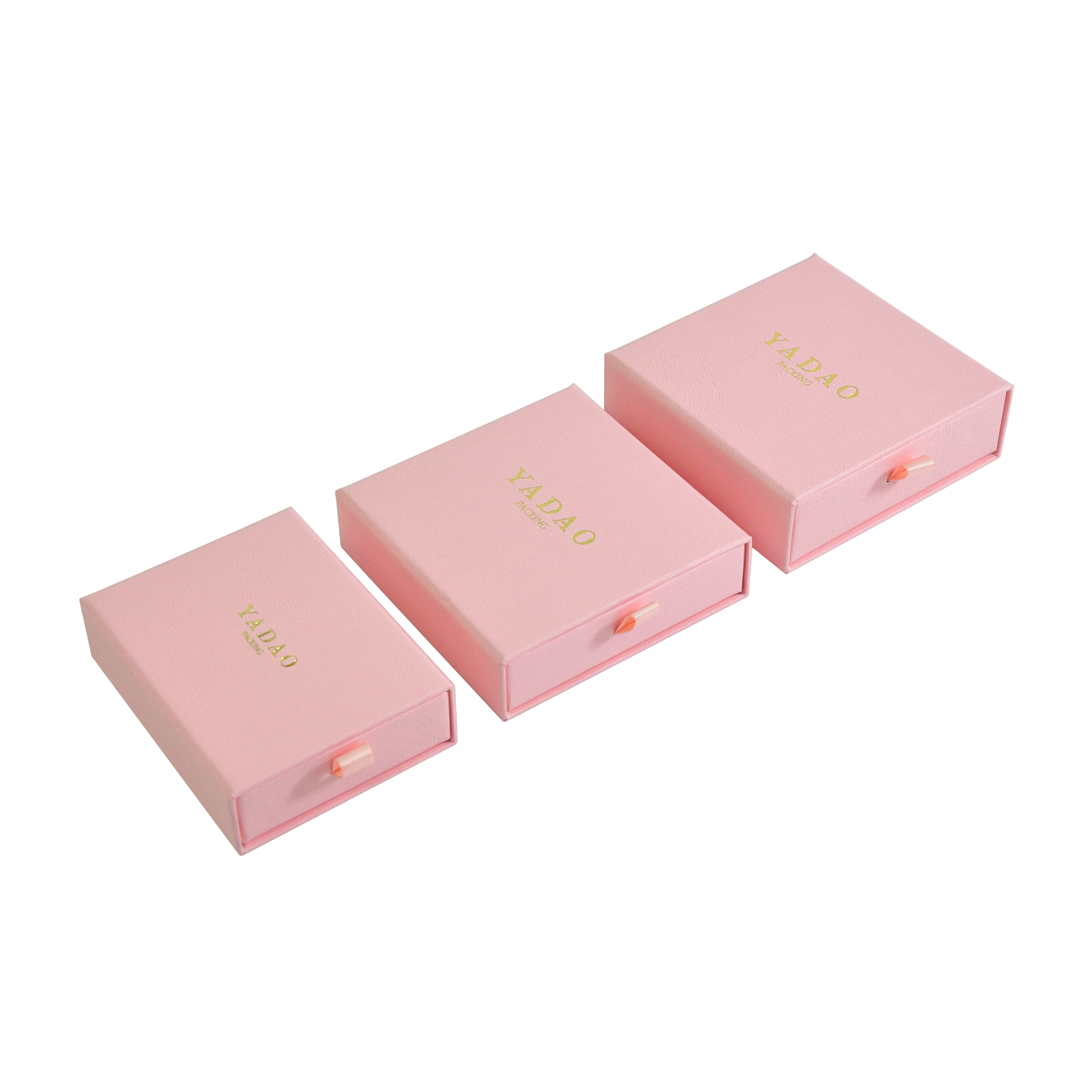 Eco-friendly Drawer Paper Jewelry Box Recyclable Custom logo for Ring Necklace Bracelet Earring Packaging