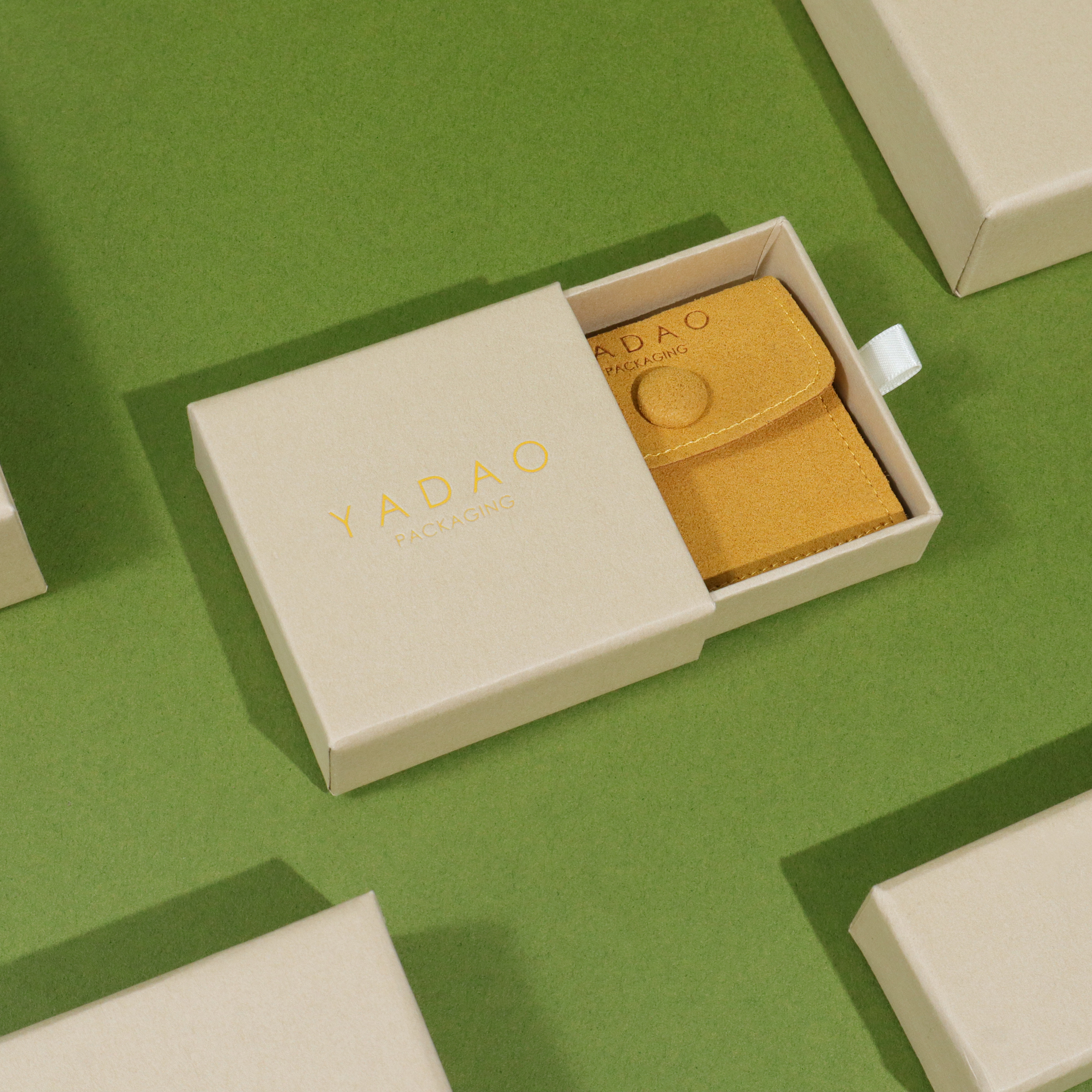 YADAO Luxury Drawer Paper Jewelry Box Packaging with Pouch Custom logo Wholesale