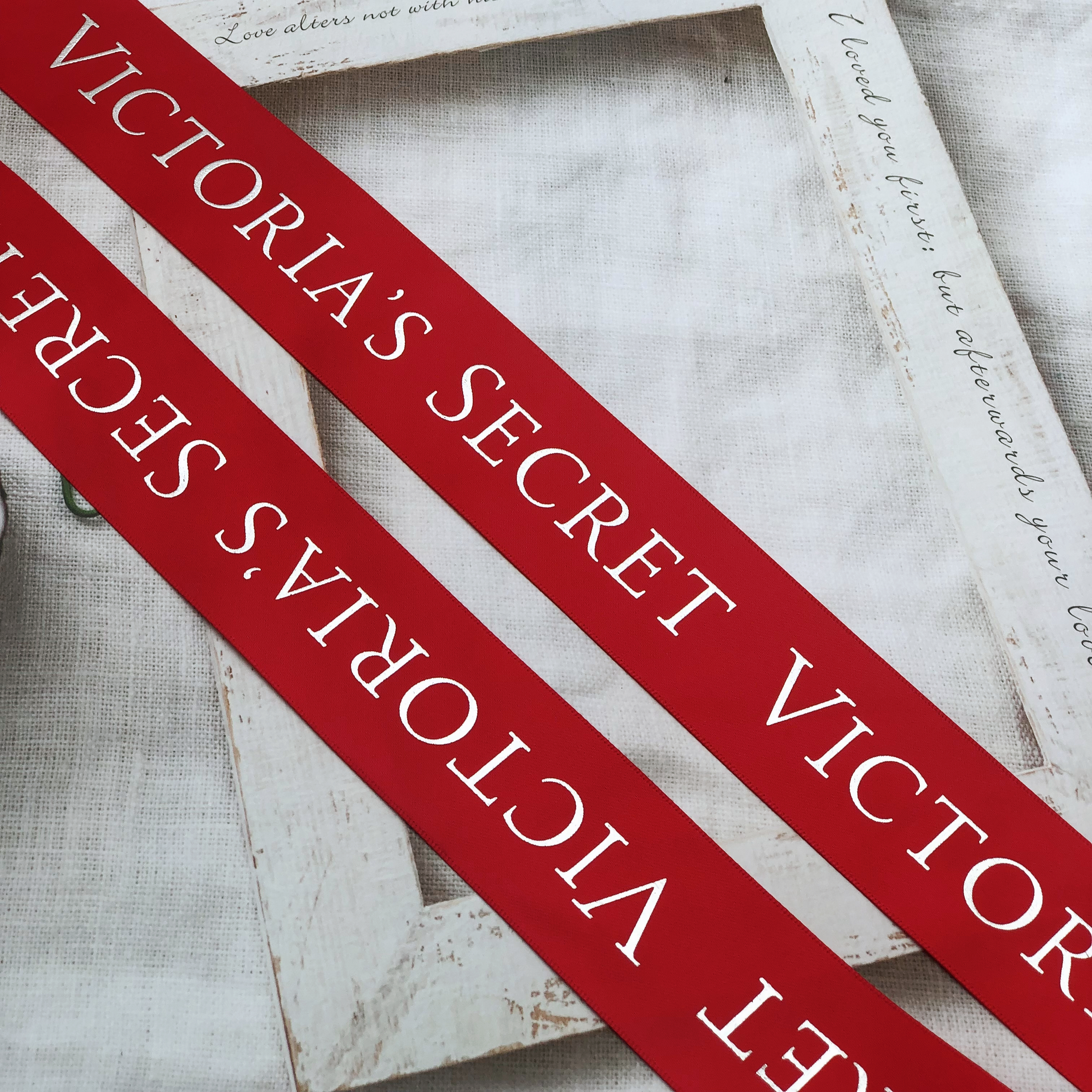 Yadao super wide ribbon red ribbon with customize logo