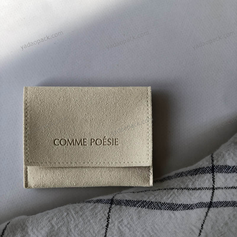 Pochette en microfibre beige épaissie de haute qualité