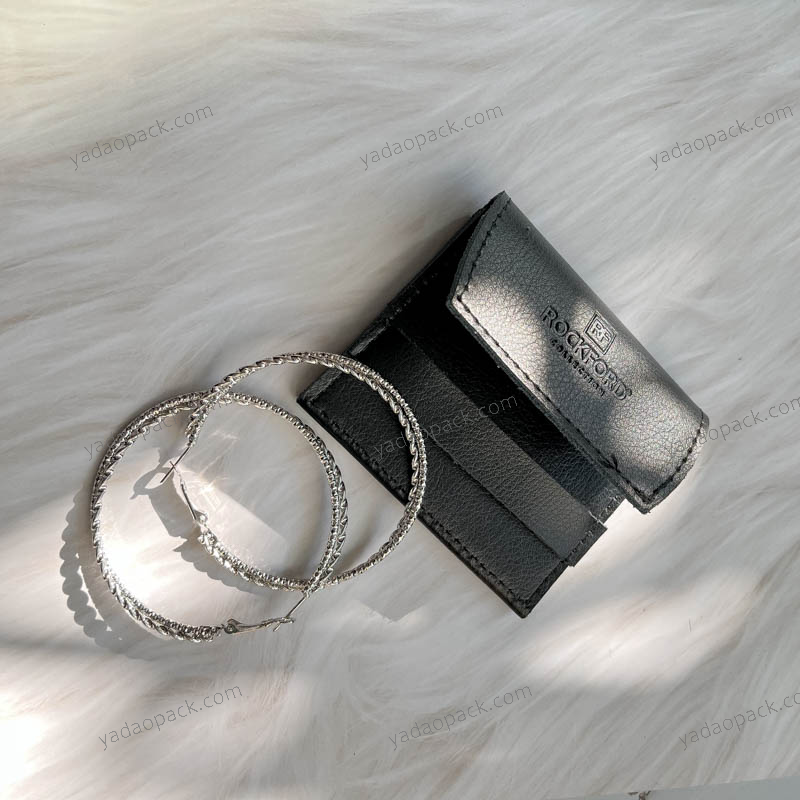 Yadao カスタムデボスロゴ付きレザーポーチ