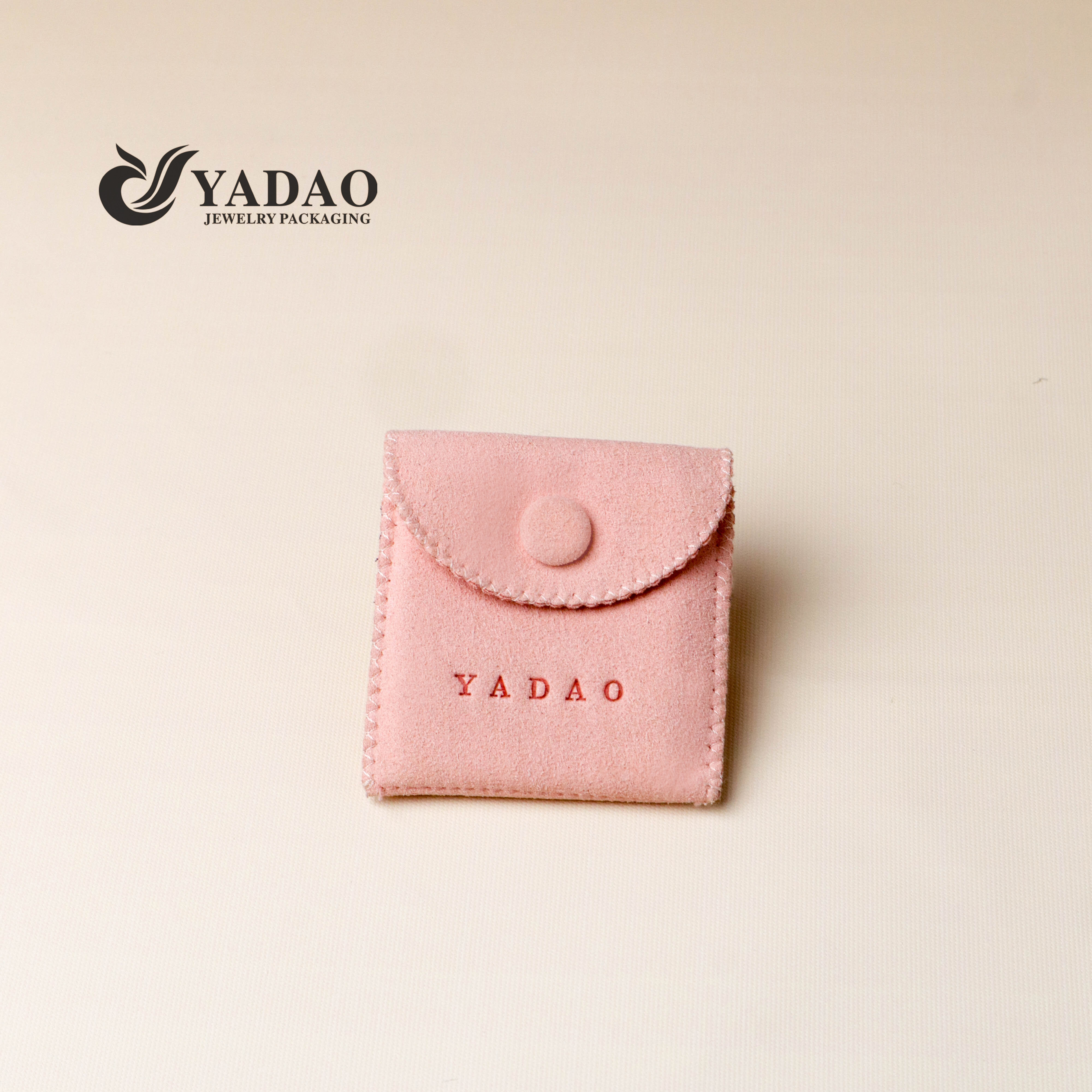 プライベートラベルピンクソフトジュエリーポーチ - 卸売業のカスタムサイズ/色