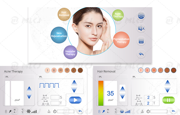 Ipl laser freckles pigment age spots removal beauty machine ipl hair laser removal device
