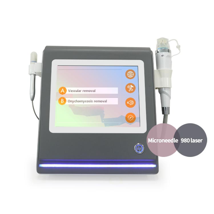 980nm السريرية آلة إزالة الأوردة العنكبوتية علاج فطريات الأظافر العلاج بالترددات الراديوية مايكرو إبرة للوجه