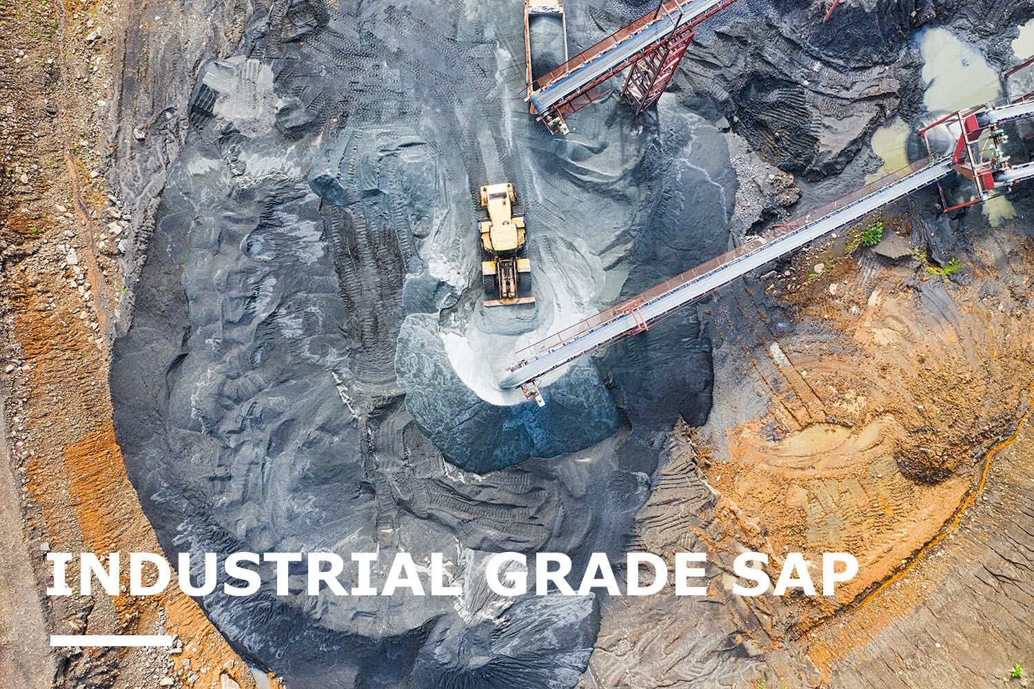 Polymères superabsorbants pour l'excavation de solidification des boues de déchets liquides