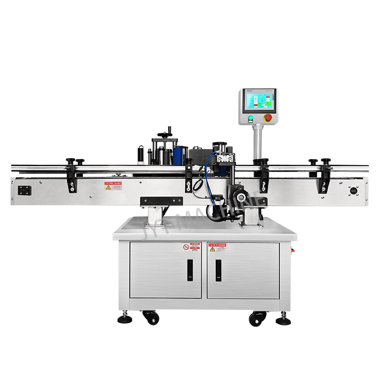 Máy dán nhãn chai thủy tinh hoàn toàn tự động có thể dán nhãn chai tròn