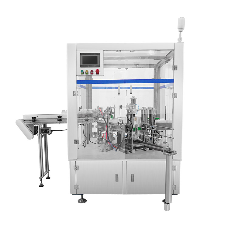 Automatische Drehverpackungsmaschine für Kosmetikröhrchen, Parfümflaschen, Papierkartons