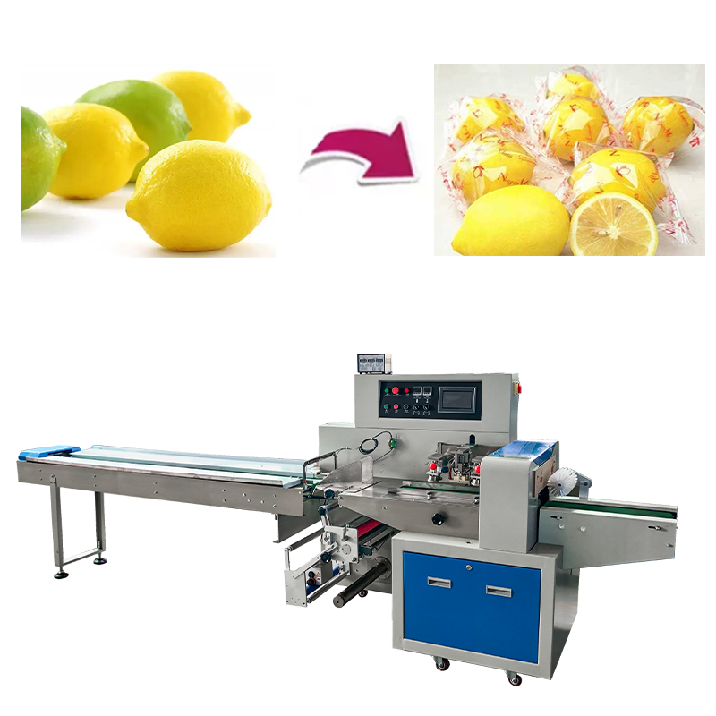 Автоматическая упаковочная машина для небольших пакетов с лимонными фруктами Горизонтальная упаковочная машина для пакетов саше