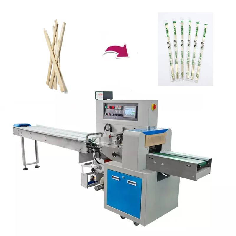 Prix ​​​​d'usine de la Chine facile à utiliser la machine à emballer horizontale de baguettes