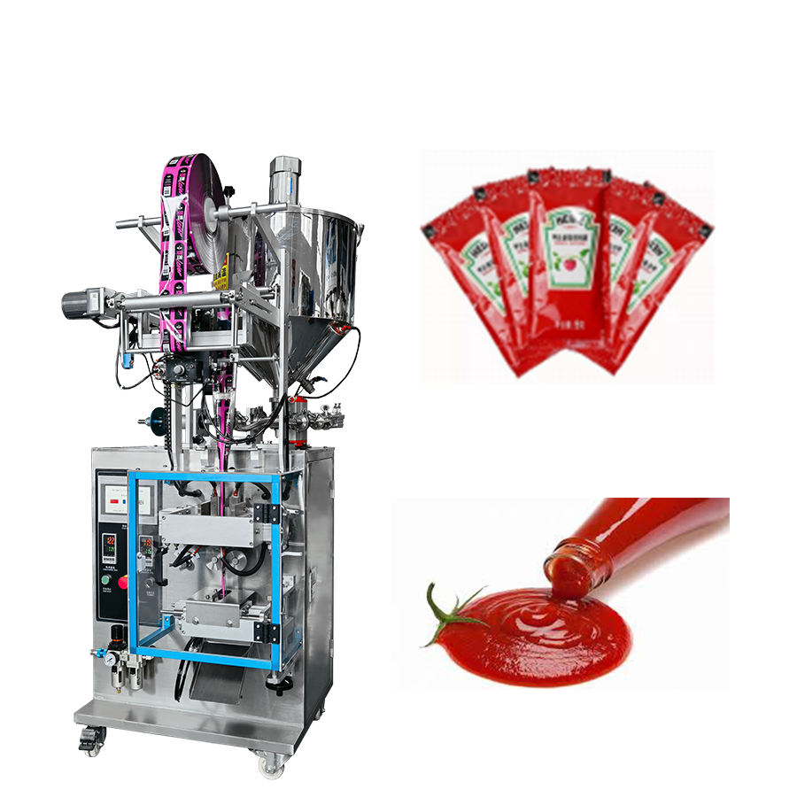 سائبة صلصة الفلفل الحار تغليف سائل التغليف عالي السرعة كيتشوب آلة ملء