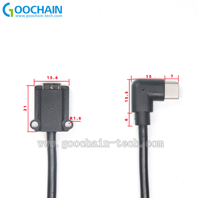 Cina Pannello personalizzato Mount USB Type C Cavo di prolunga maschio a femmina produttore