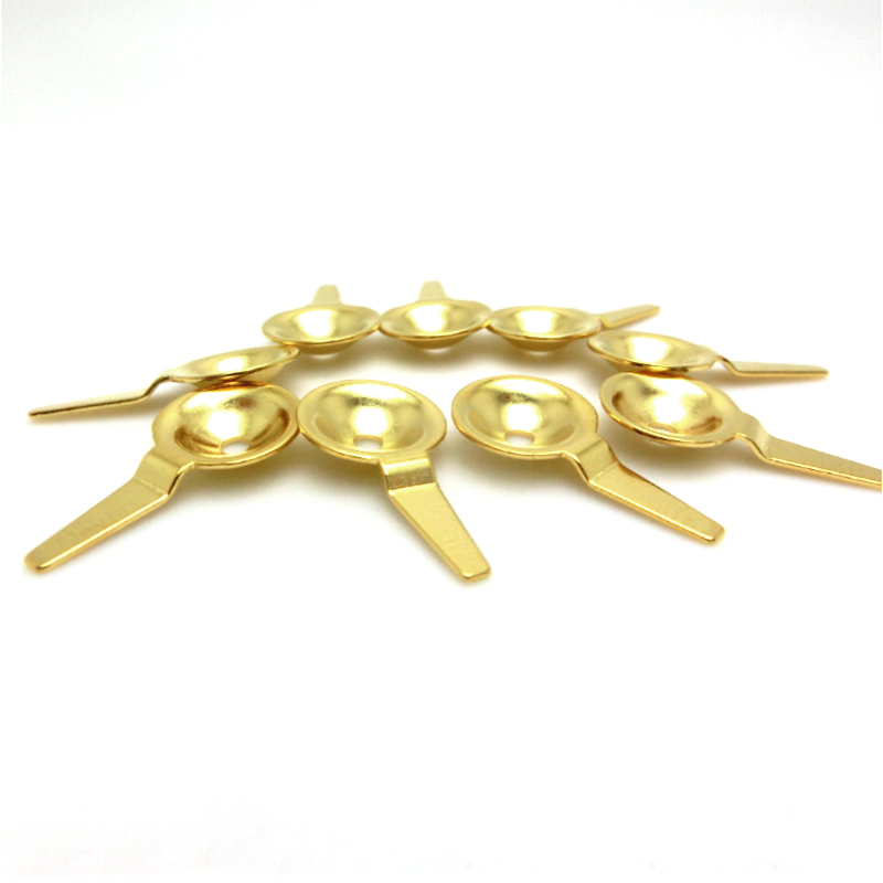 China Reusable Gold Plated EEG Electrodes , Gold eeg cup connector manufacturer