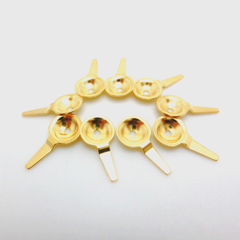 China Reusable Gold Plated EEG Electrodes , Gold eeg cup connector manufacturer