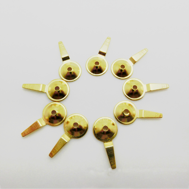 China Reusable Gold Plated EEG Electrodes , Gold eeg cup connector manufacturer