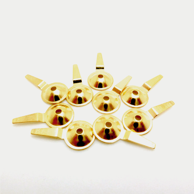 China Reusable Gold Plated EEG Electrodes , Gold eeg cup connector manufacturer