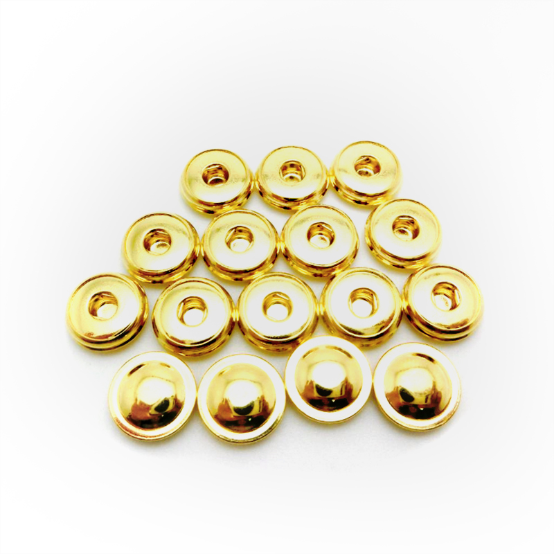 China Reusable Gold coated 4.0mm 5.0mm ECG EKG EMG snap electrodes manufacturer