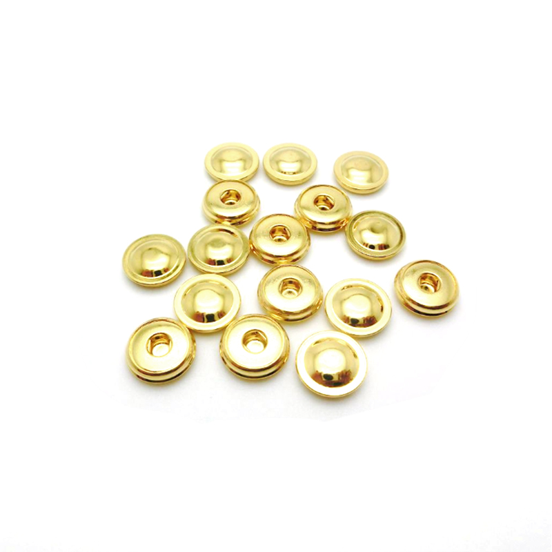 China Reusable Gold coated 4.0mm 5.0mm ECG EKG EMG snap electrodes manufacturer