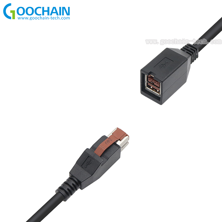 중국 24V PowRedUSB 확장 케이블 블랙 6 피트 제조업체