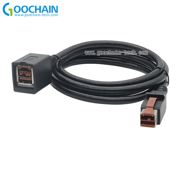 중국 24V PowRedUSB 확장 케이블 블랙 6 피트 제조업체