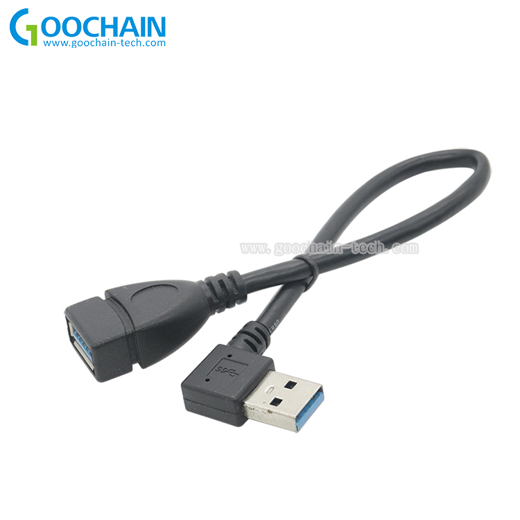 中国 スーパースピード直角USB 3.0男性延長データケーブル メーカー