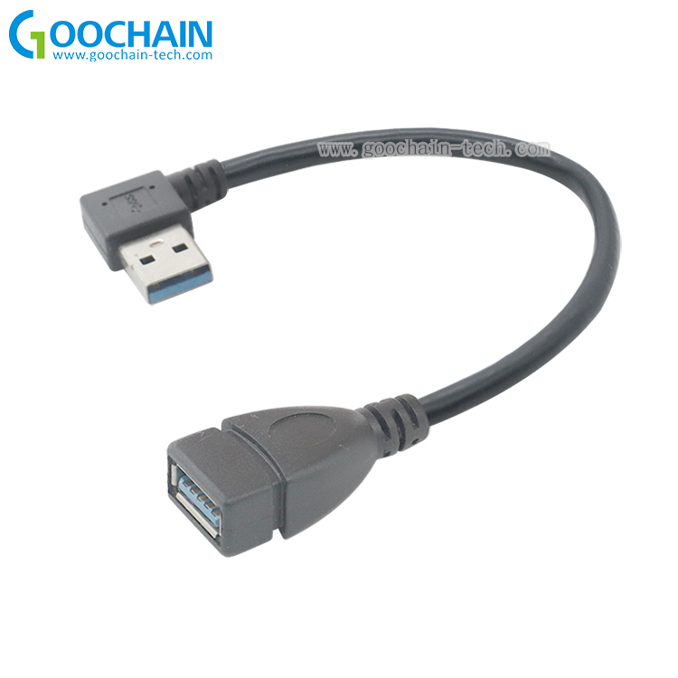 中国 スーパースピード直角USB 3.0男性延長データケーブル メーカー