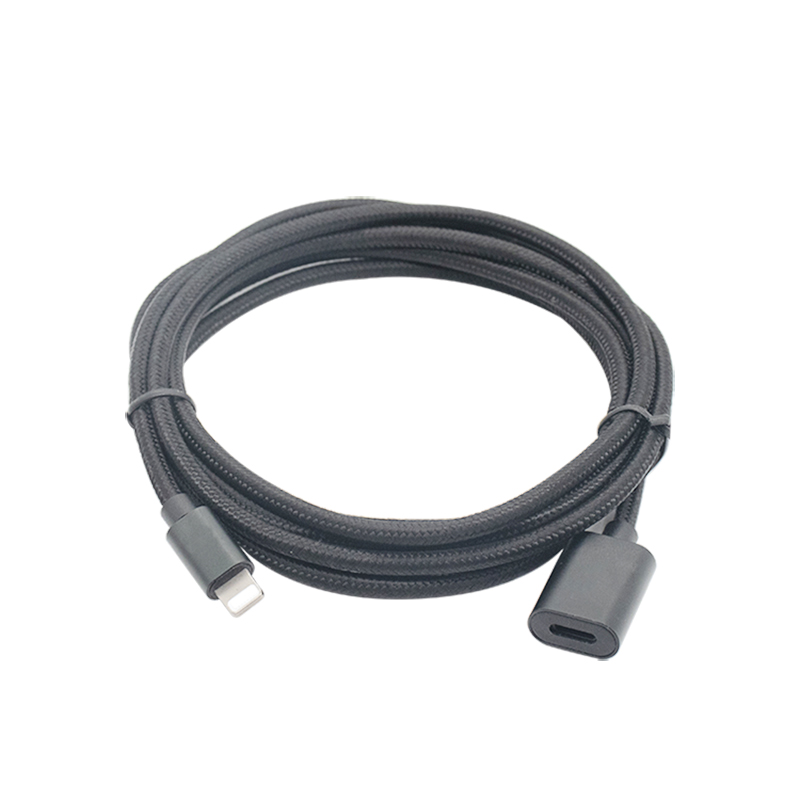 China Benutzerdefiniertes Lightning-Verlängerungskabel Stecker auf Buchse Lightning-Extender-Dockkabel für iPhone Hersteller