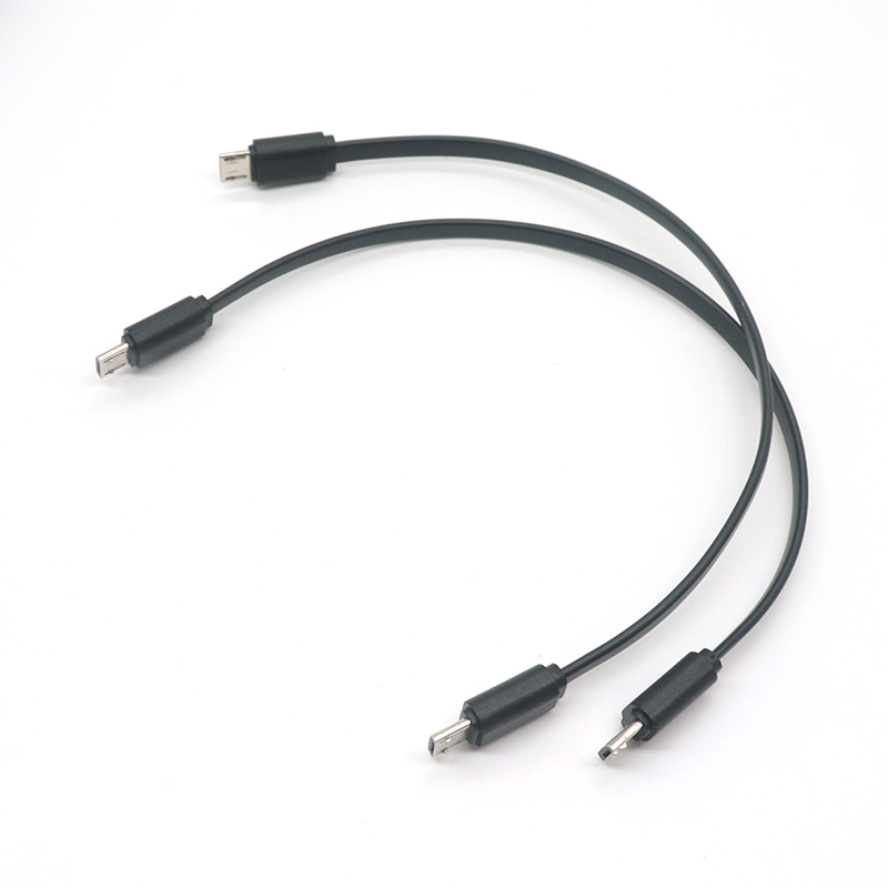 China Macarrão plano micro USB macho para cabo adaptador otg macho fabricante