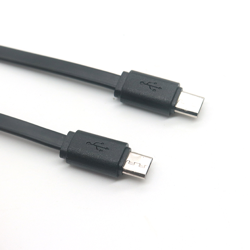 China Macarrão plano micro USB macho para cabo adaptador otg macho fabricante