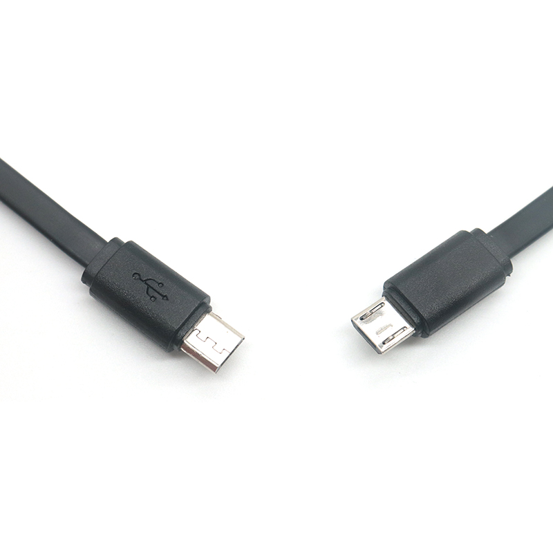 China Macarrão plano micro USB macho para cabo adaptador otg macho fabricante