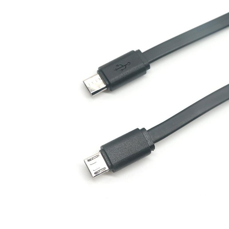 China Macarrão plano micro USB macho para cabo adaptador otg macho fabricante