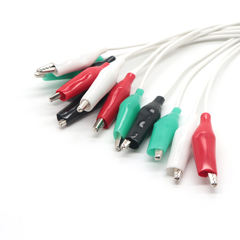 Chine Usb personnalisé de type c à 4 pièces pinces crocodiles cordon de test pince crocodile au câble adaptateur usb c fabricant