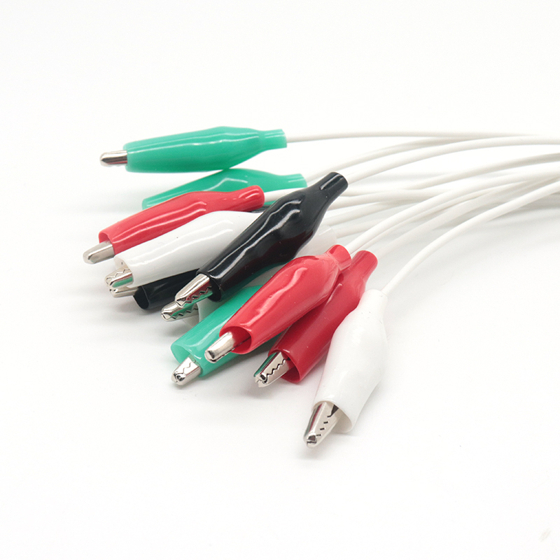 Chine Usb personnalisé de type c à 4 pièces pinces crocodiles cordon de test pince crocodile au câble adaptateur usb c fabricant