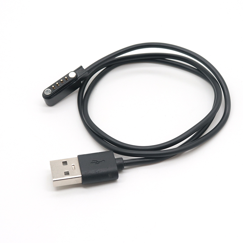 الصين كابل USB مخصص إلى الزاوية اليمنى 4pin كابل دبوس مغناطيسي الصانع