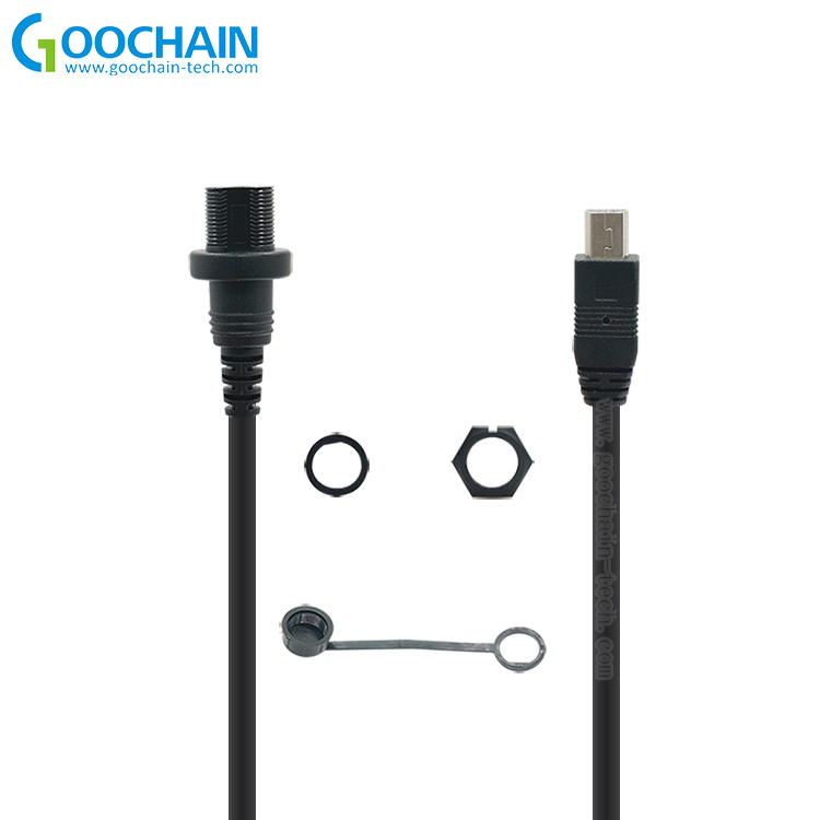 China waterdichte Mini USB Car Mount Dash Flush Verlengkabel voor Auto, Boot, Motorfiets, Truck Dashboard fabrikant