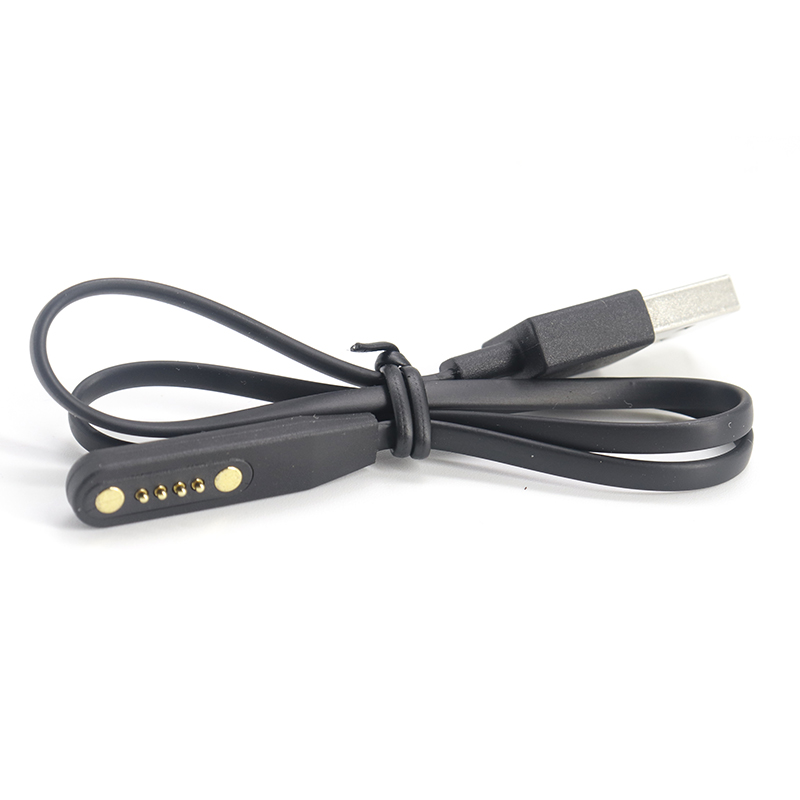 China USB para cabo pogo pin magnético banhado a ouro de 4 pinos para óculos inteligentes fabricante