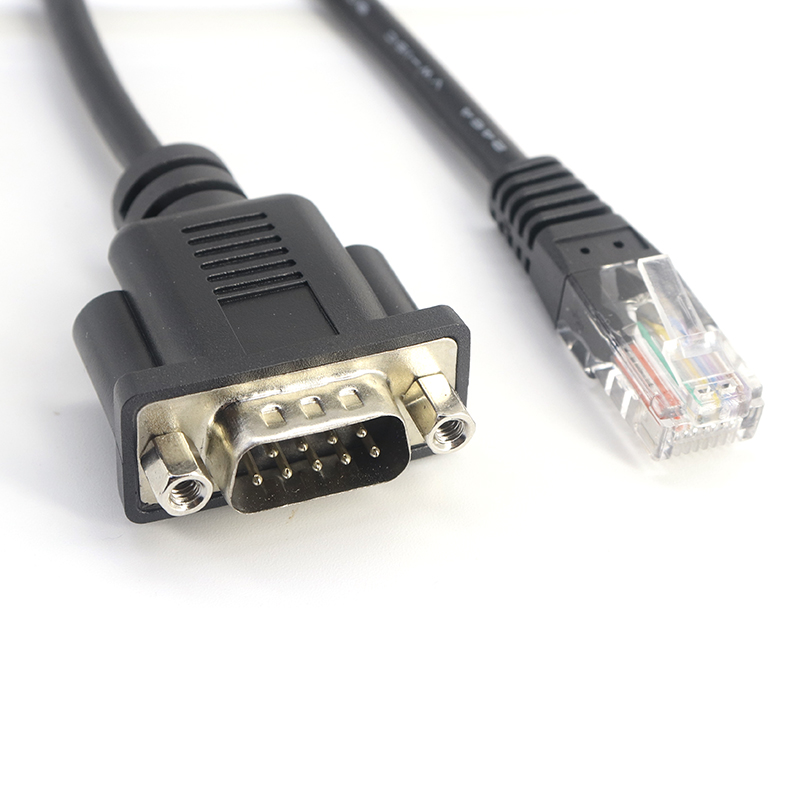 China RS232 DB9 mannelijk naar RJ45 8P8C mannelijke seriële kabel fabrikant