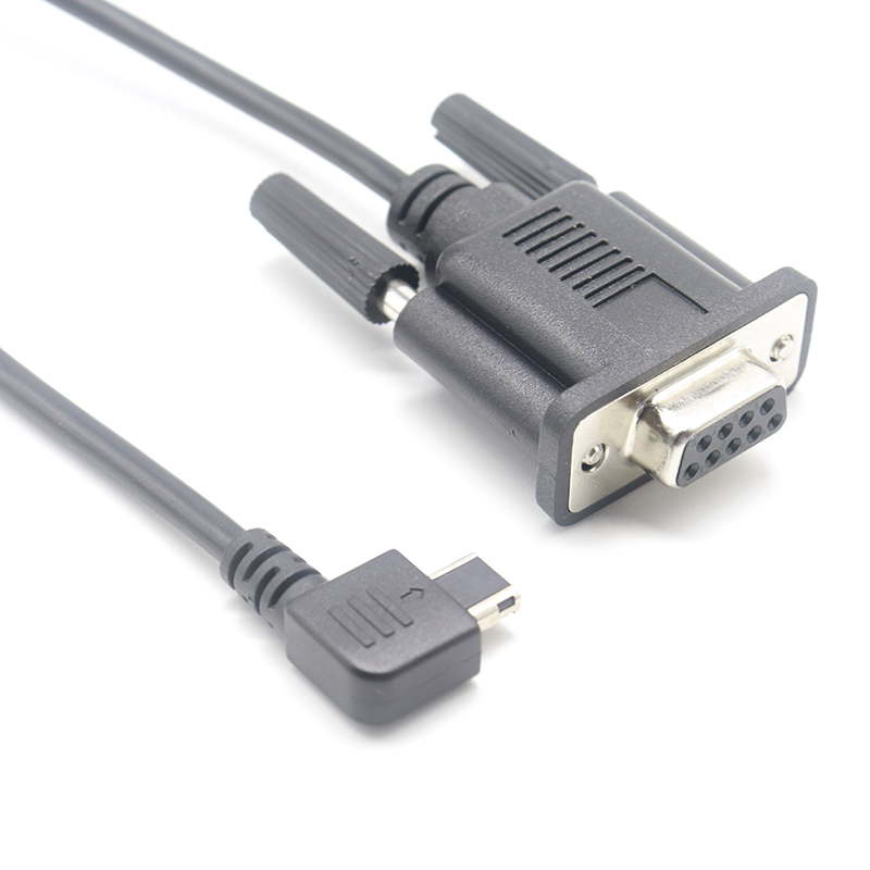 China DB9 Female to 90 degree right angle mini usb 12pin Serial Console Cable FOR Brocade switch manufacturer