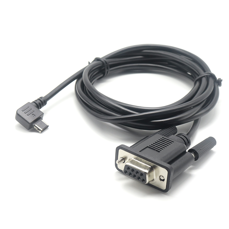 China DB9 Female to 90 degree right angle mini usb 12pin Serial Console Cable FOR Brocade switch manufacturer