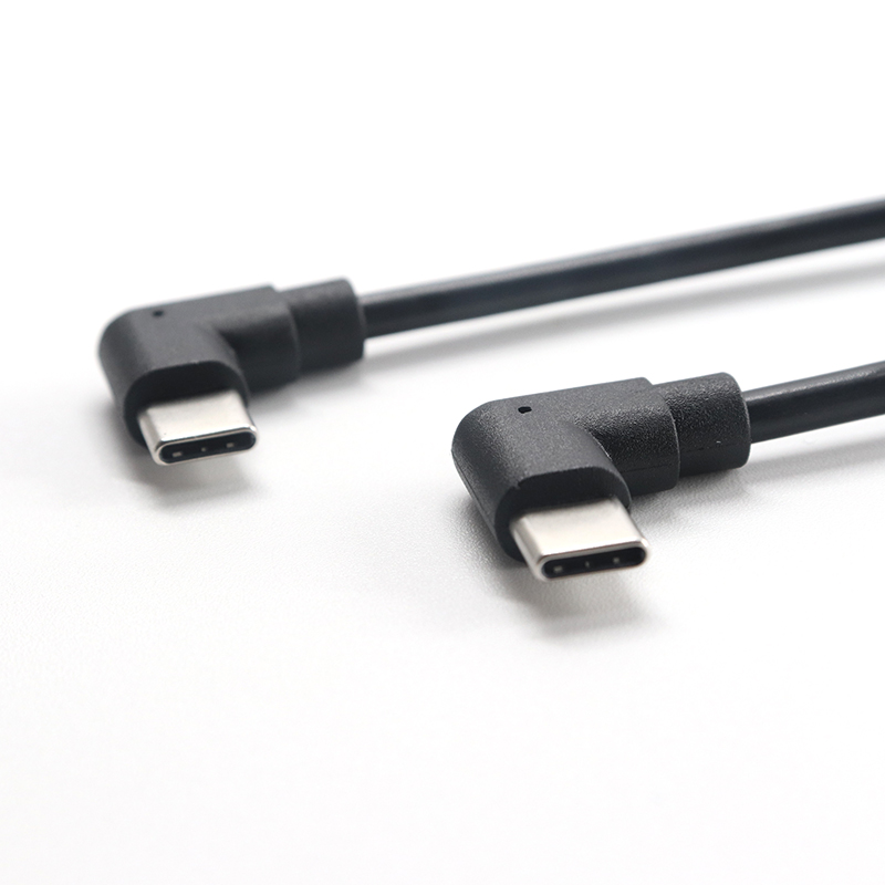China Ângulo de 90 graus USB 3.1 TYPE C macho para cabo USB C macho fabricante