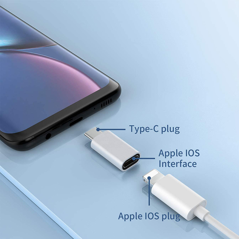 中国 Lightning 母头转 USB C 公头转接头 制造商