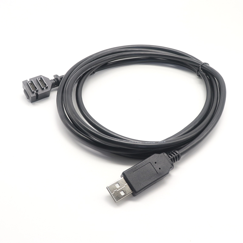 Verifon USB Cable for VX 805/820 Scan Cable USB 2.0 A Male to Double 14Pin Pitch 1.27 IDC Cable
