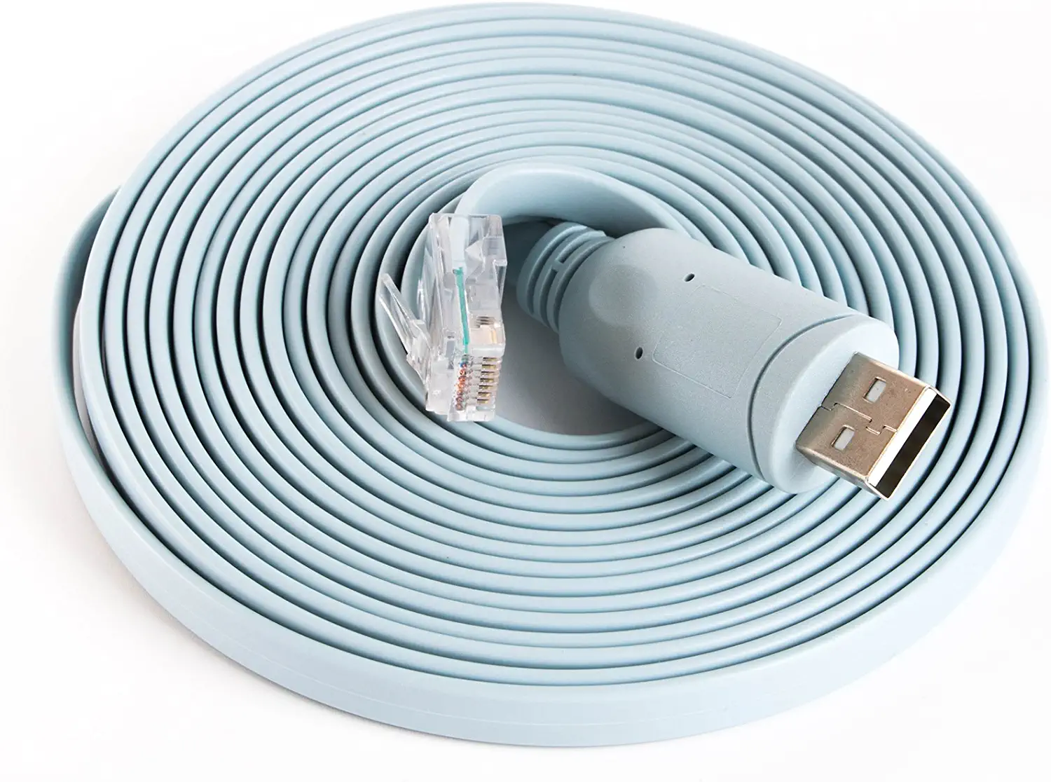 China Replacement USB Console Cable for Cisco Router Cable Ftdi Chipset USB to Rj45 Adapter Cable for Laptops in Windows, Mac, Linux manufacturer
