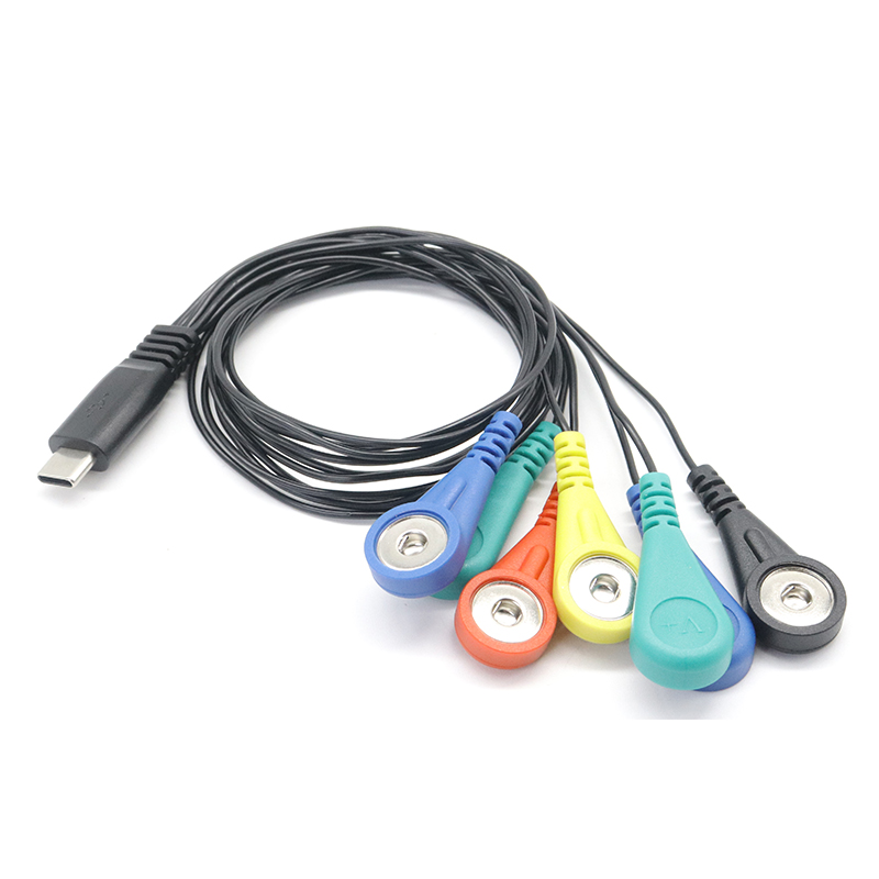 China Patient monitor 7-lead USB Type C ECG/EKG/EMG Holter Cable Leadwire Cable manufacturer
